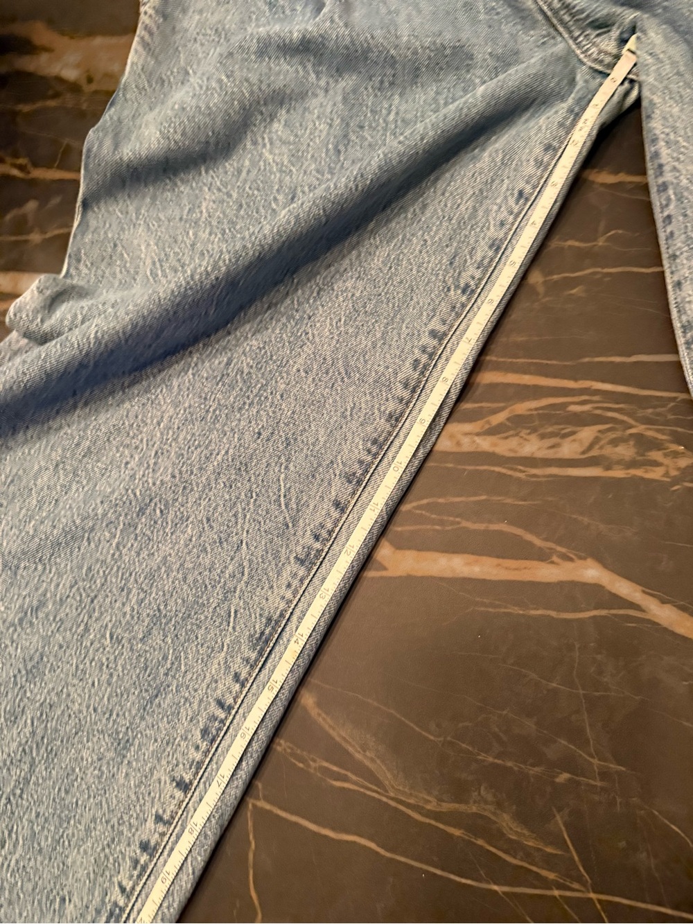 AGOLDE Blue Ellis Jeans, size 24, like new - Picture 7 of 8